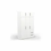 Kleerkast Ghost 119cm - decor - wit