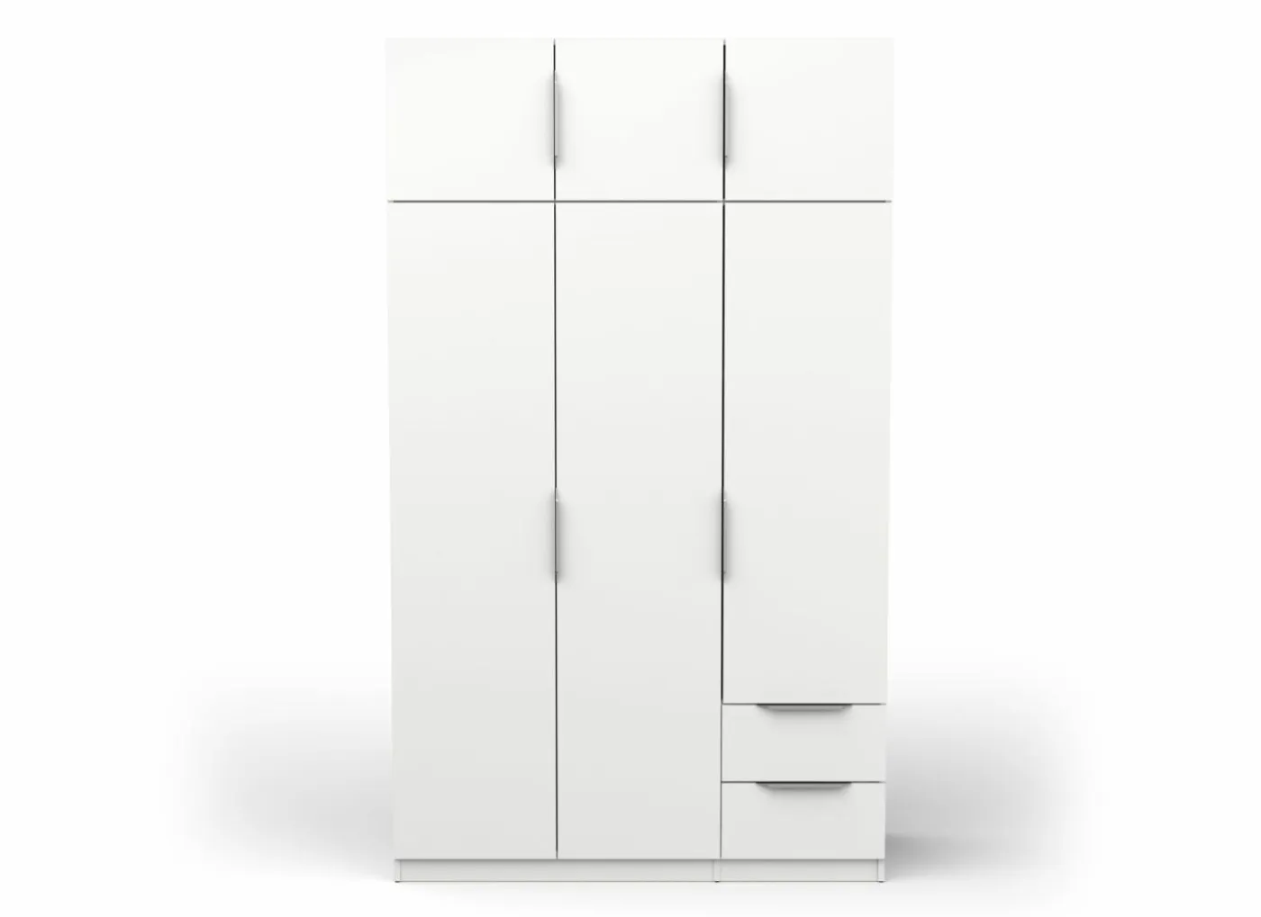 Kleerkast Ghost 119cm - decor - wit