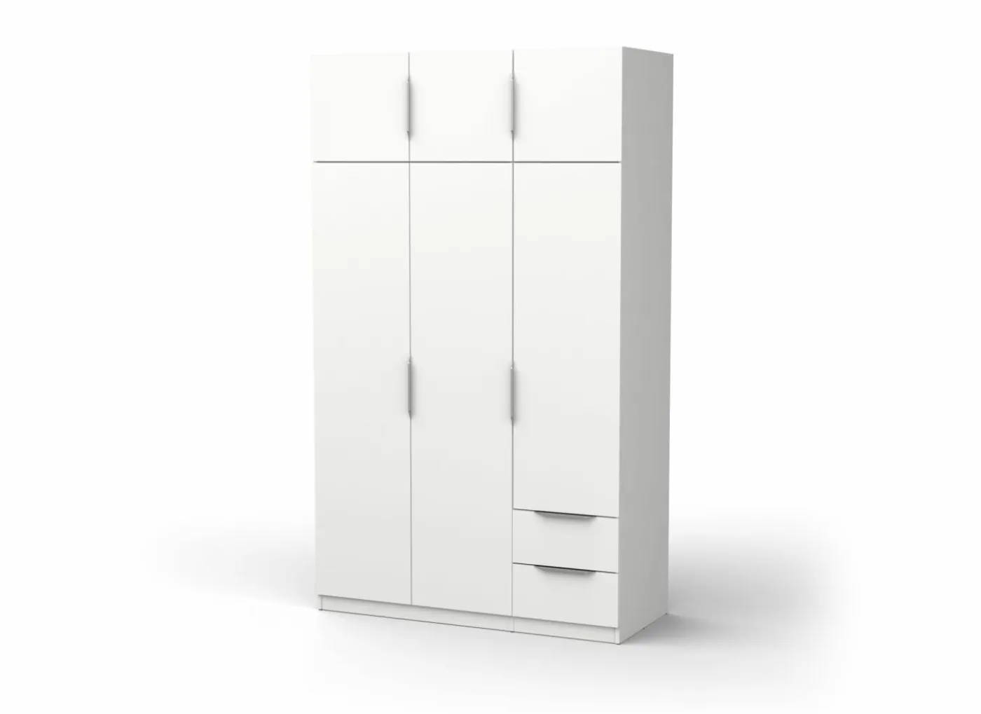 Kleerkast Ghost 119cm - decor - wit