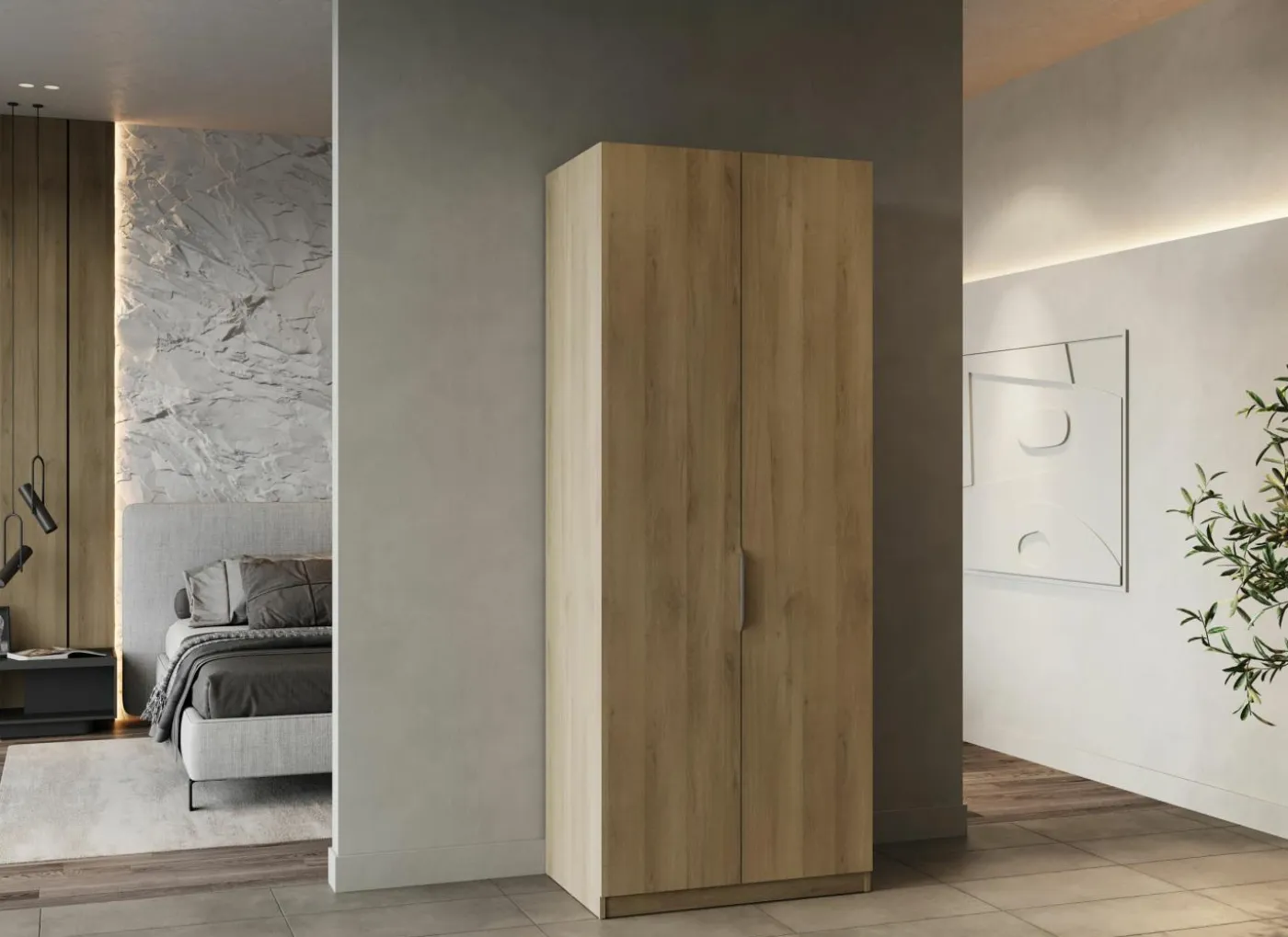 Kleerkast Ghost 79cm - decor - kronberg eik