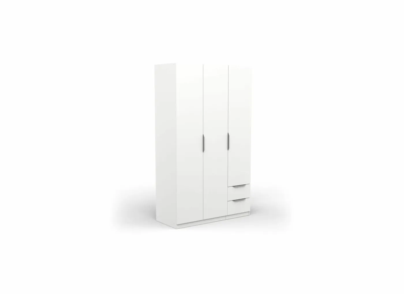 Kleerkast Ghost 119cm - decor - wit