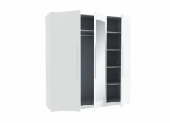Kleerkast Helen  181cm - decor - wit