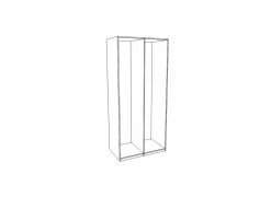 Kleerkast Holmes 100cm - MDF - eik