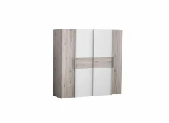 Kleerkast Kalixtus 200cm - decor - zand eik & wit