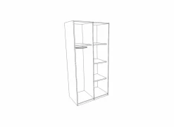 Kleerkast Liverpool 90cm