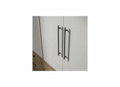 Kleerkast Mokkaris 206cm - decor - artisanale eik & wit