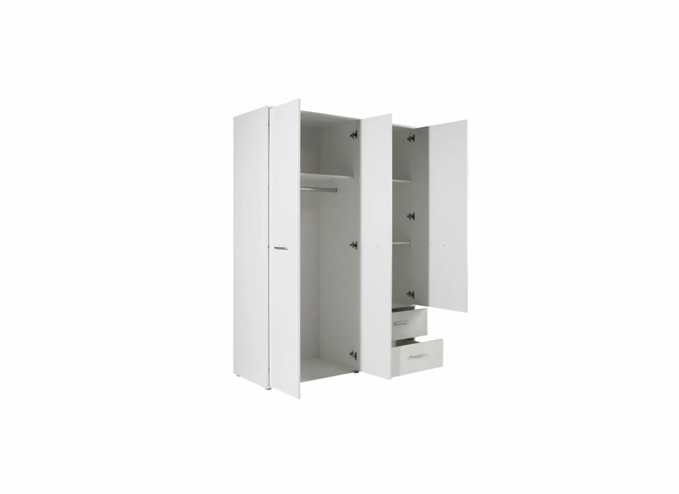 Kleerkast Mokkaro 145cm - decor - wit