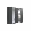 Kleerkast Moldau 225cm - decor - grafiet
