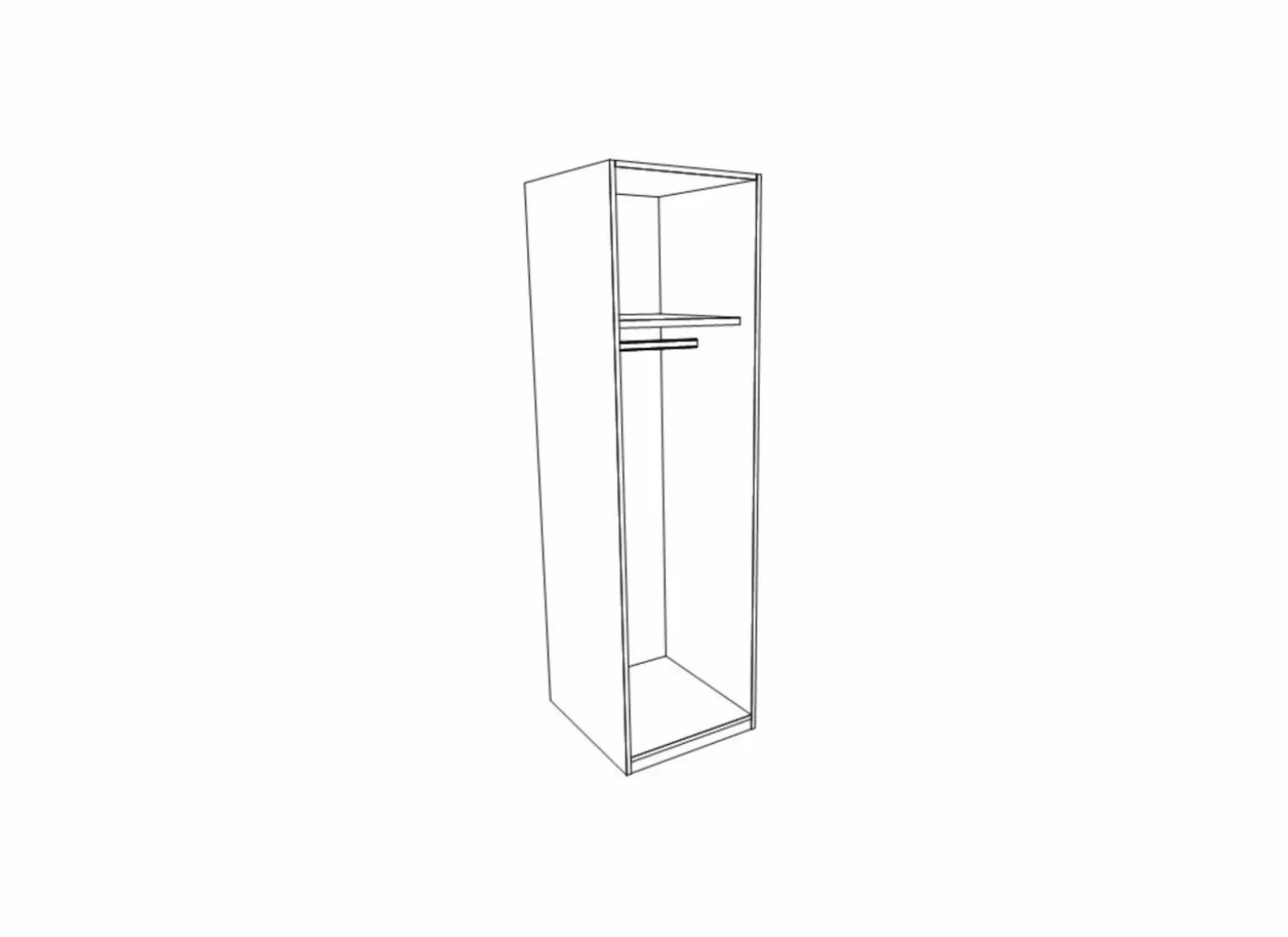 Kleerkast Mrk 50cm - decor - eik