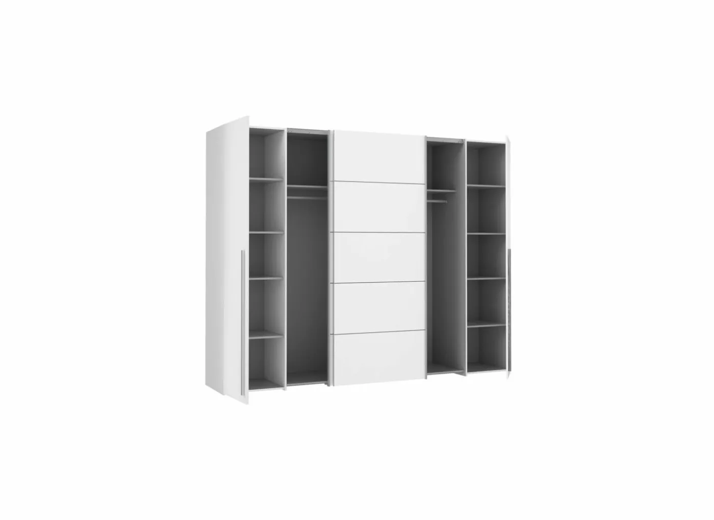 Kleerkast Narago 270cm - decor - wit