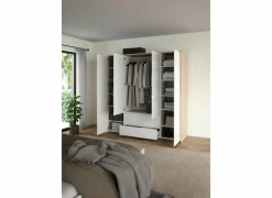 Kleerkast Next 197x58x202cm - decor - wit & jackson hickory