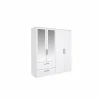 Kleerkast Orleans 181cm - decor - wit