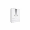 Kleerkast Orleans 145cm - decor - wit