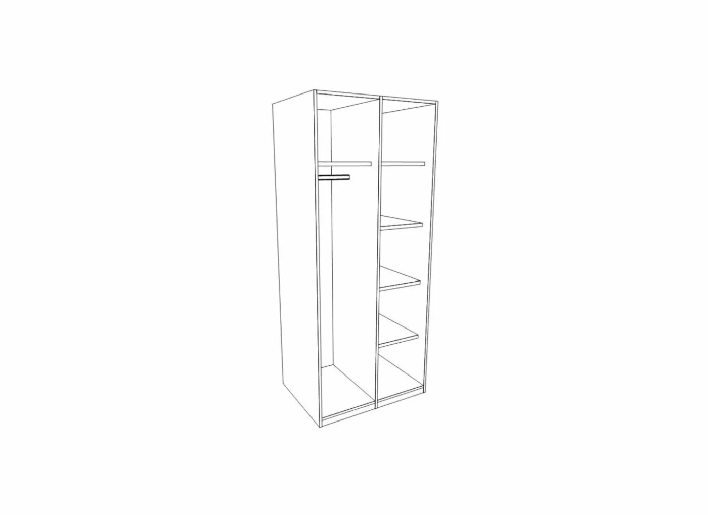 Kleerkast Paris 97cm