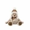 Knuffel Kerst H30cm - stof - bruin