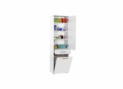 Kolomkast Rakiura 52x187x38cm - melamine - high gloss wit