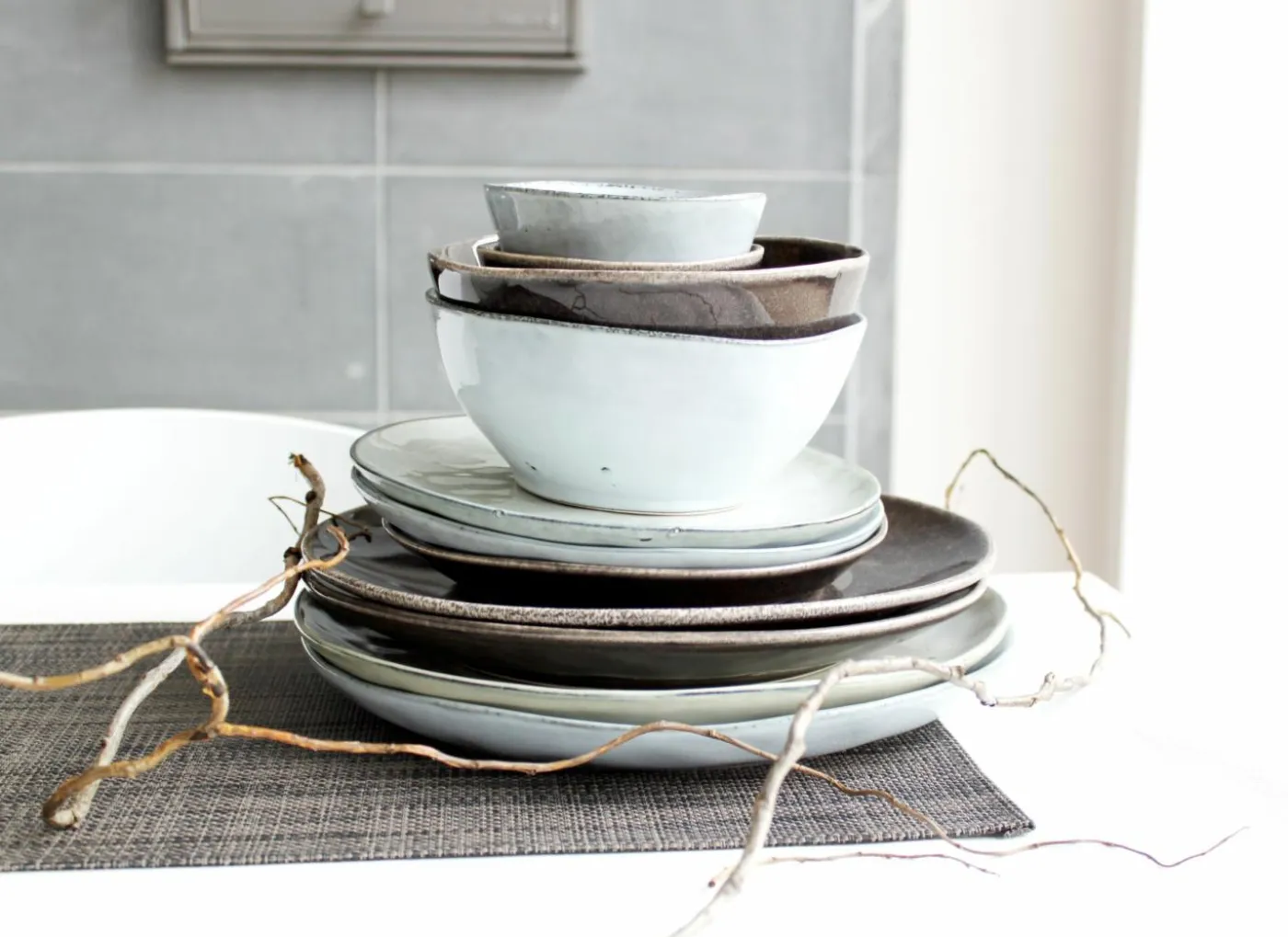 Kom Artisan Ø14cm - keramiek - groen