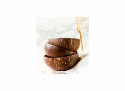 Kom Cocosbowl Ø14cm - kokos - geel