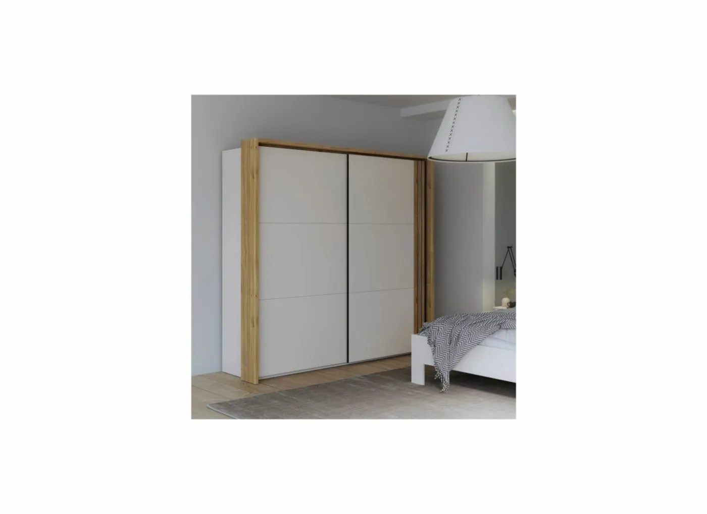 Kranslijst voor kleerkast Waikato 220cm - decor - mauvella eik & zand