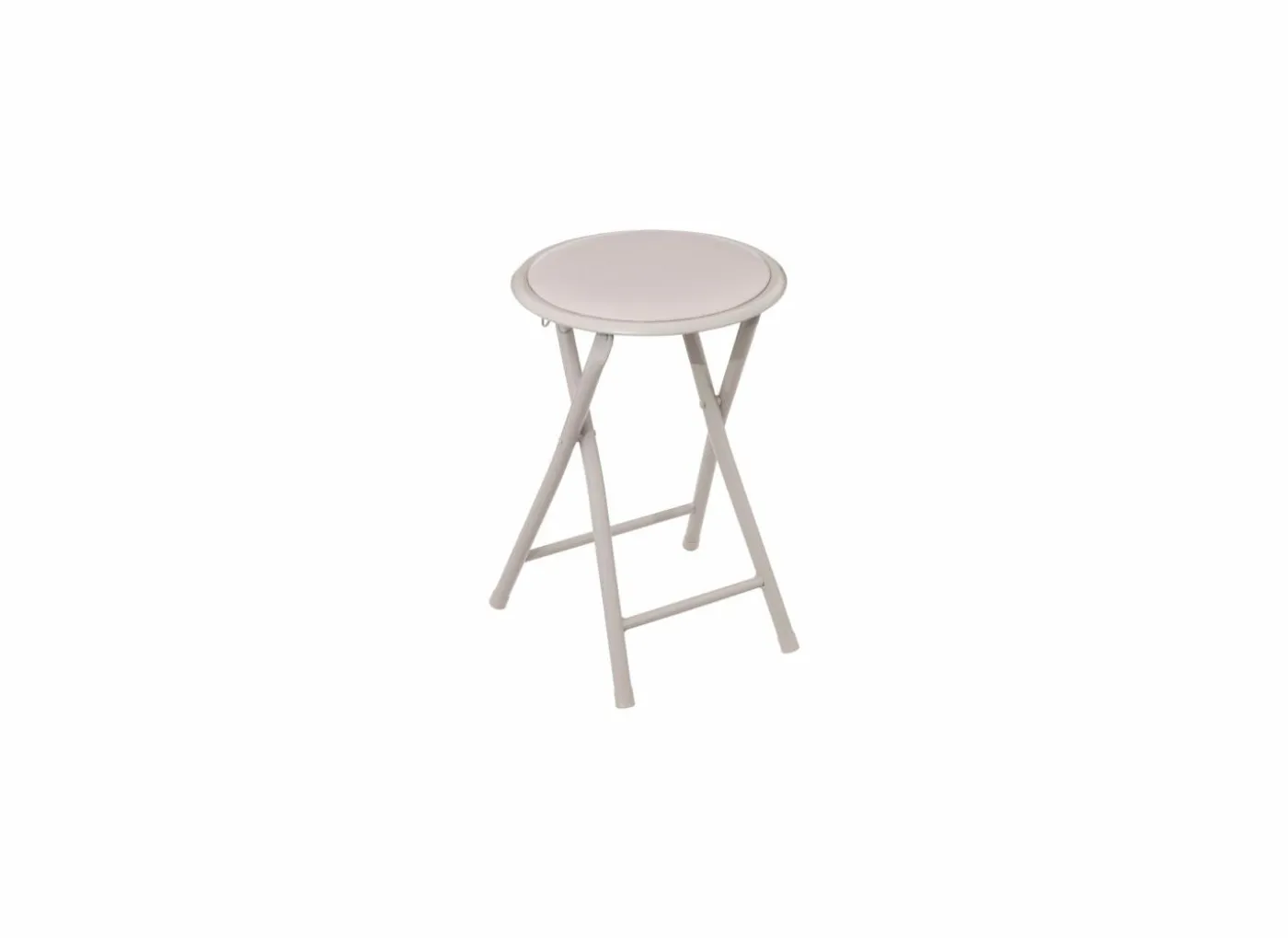 Krukje plooibaar Ø30xH45cm - metaal & PVC - beige