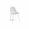 Kuipstoel Claudio  44x53.5x80,5cm - staal & polypropyleen - wit