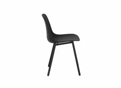 Kuipstoel Claudio 44x53,5x80,5cm - staal/polypropyleen - zwart