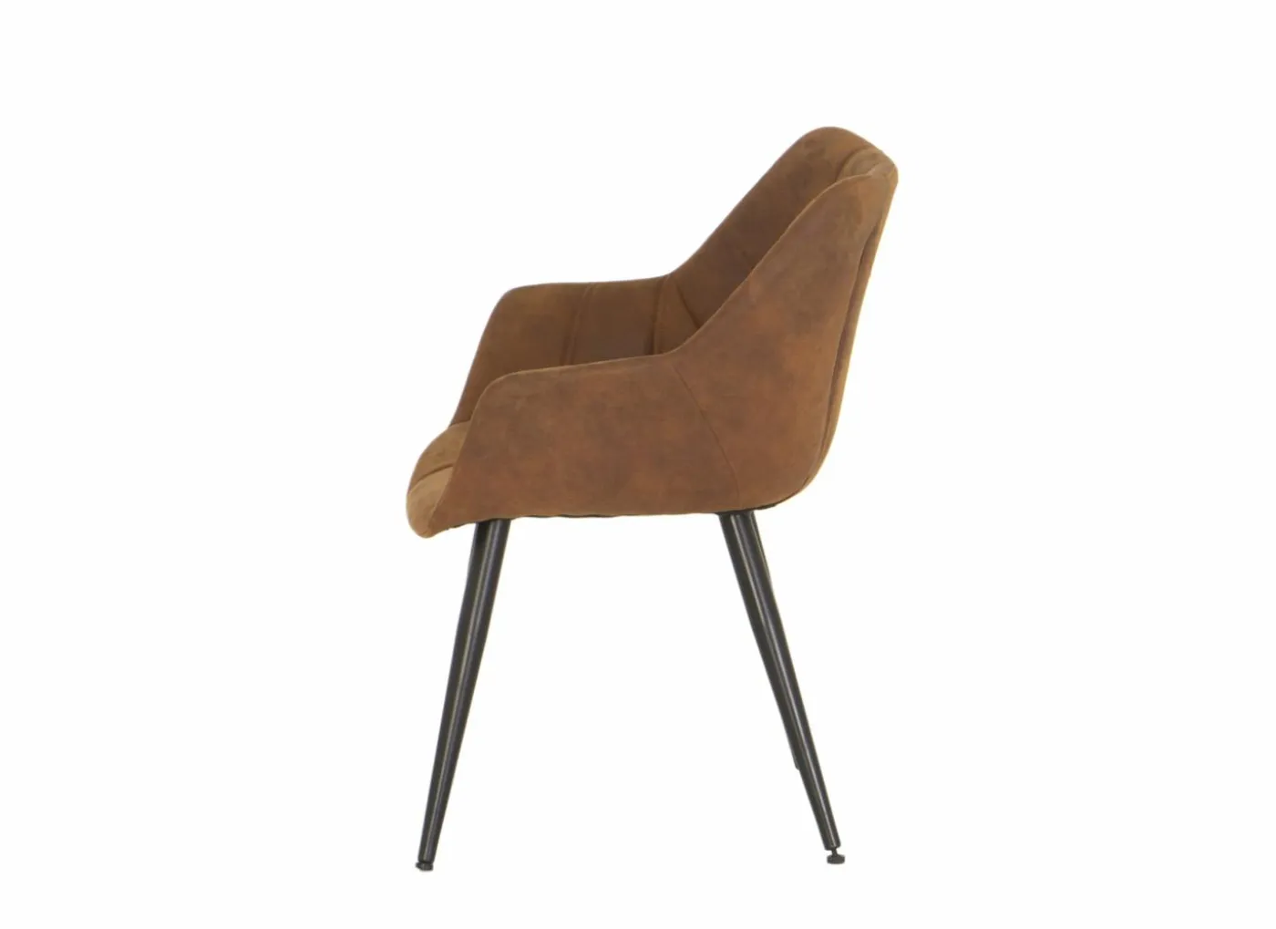 Kuipstoel Cosy 57x60x80cm - microvezel - cognac