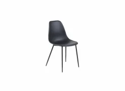 Kuipstoel Goy 46x52,5x82,5cm - polypropyleen - zwart