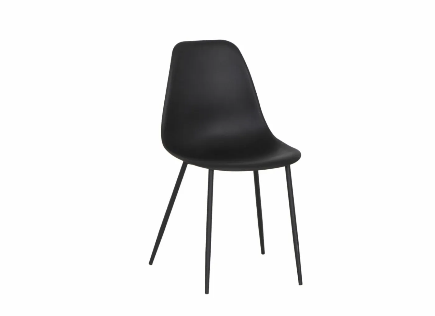 Kuipstoel Goy 46x52,5x82,5cm - polypropyleen - zwart