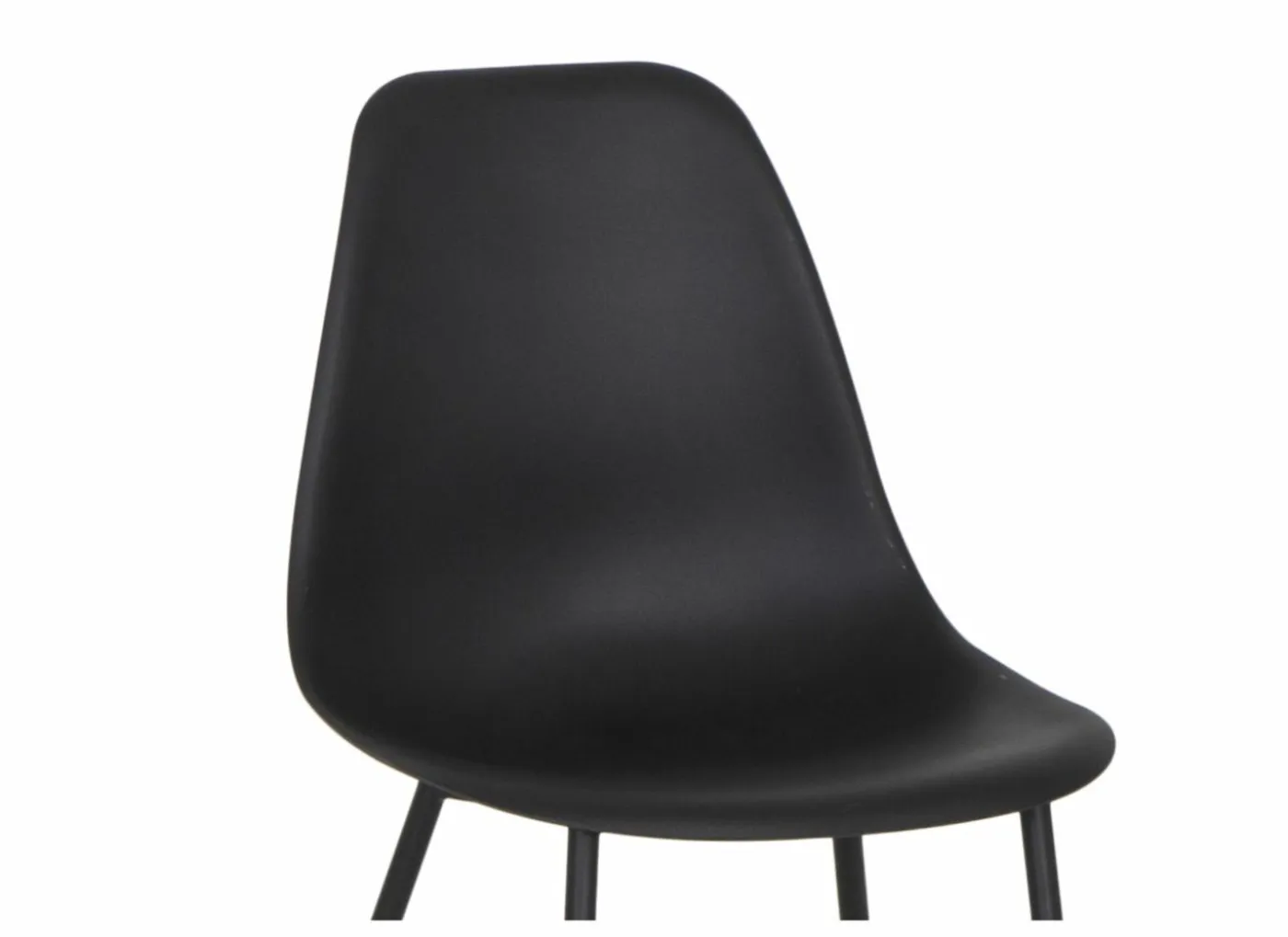 Kuipstoel Goy 46x52,5x82,5cm - polypropyleen - zwart