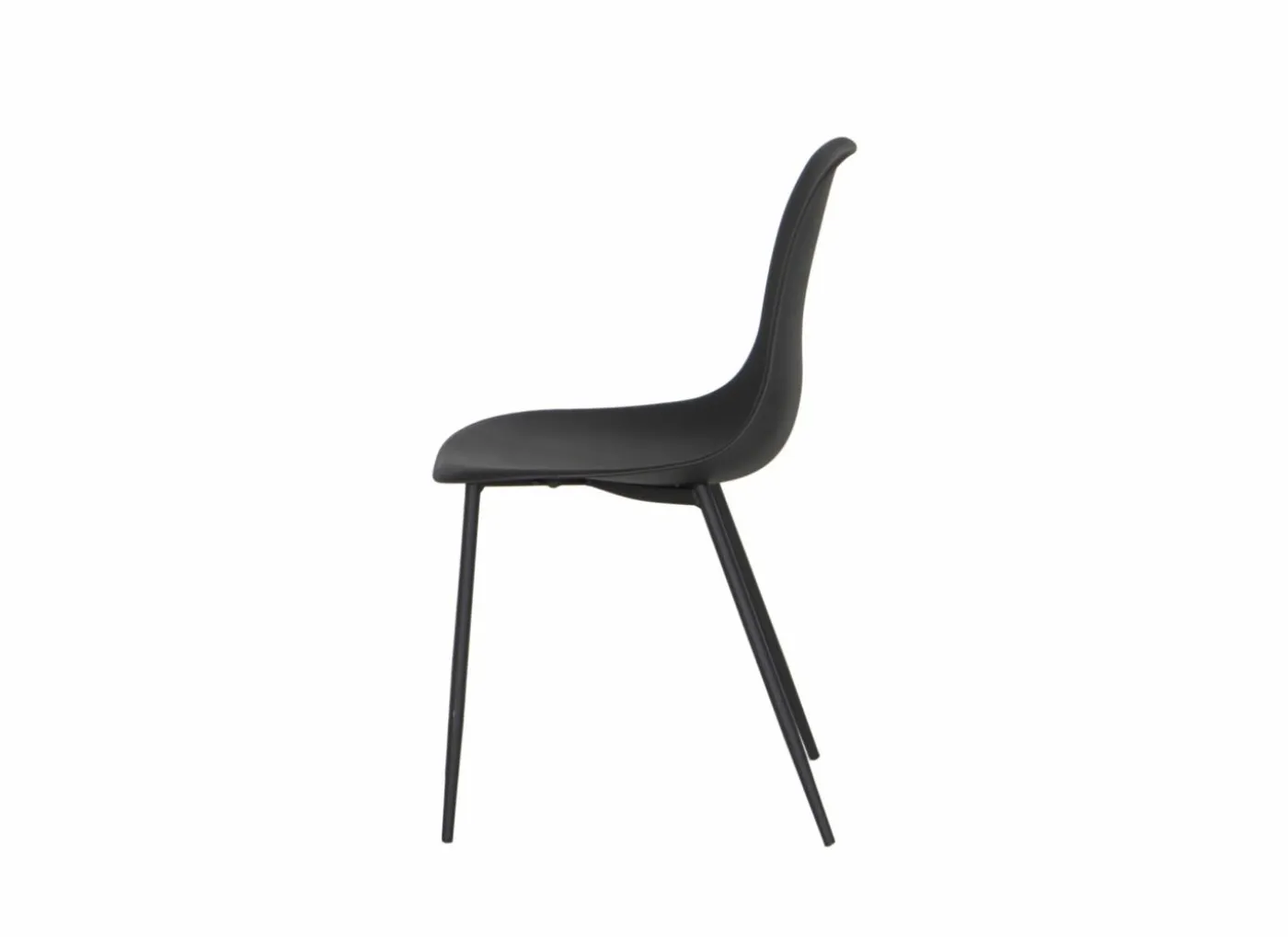 Kuipstoel Goy 46x52,5x82,5cm - polypropyleen - zwart
