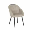 Kuipstoel ST2005 55x60x87,5cm - stof - zand