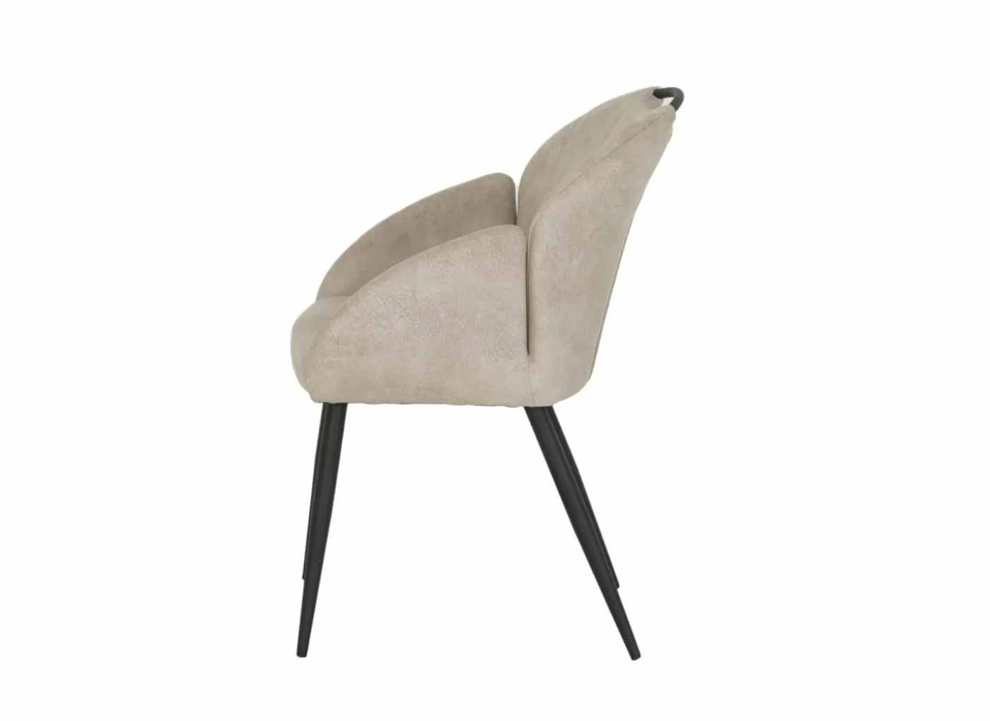 Kuipstoel ST2005 55x60x87,5cm - stof - zand