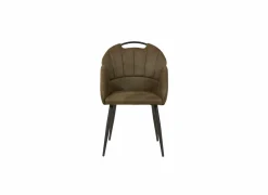 Kuipstoel ST2005  55x60x87,5cm - stof - mosgroen