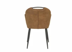 Kuipstoel ST2005 55x60x87,5cm - stof - cognac