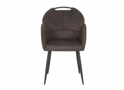 Kuipstoel ST2005  55x60x87,5cm - stof - antraciet