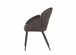Kuipstoel ST2005  55x60x87,5cm - stof - antraciet