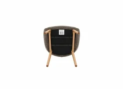 Kuipstoel Suya 59x69,5x87cm - polyestervezel - taupe