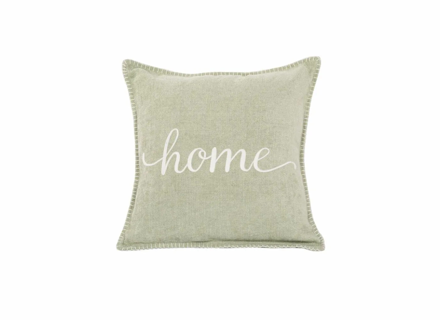 Kussen Damian Home 45x45cm - stof - sage green