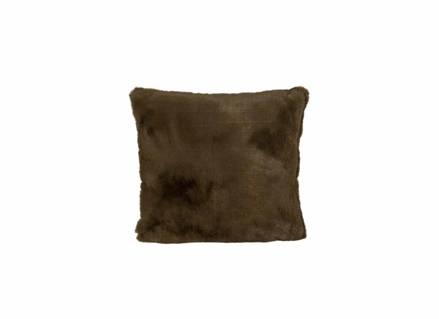 Kussen Duffie 60x60cm - imitatie konijnenvacht - bruin