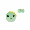 Kussen Hello Dino met slaapmasker - stof - groen