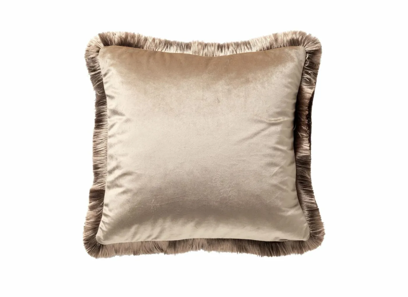 Kussen Jeanette 45x45cm - stof - bruin