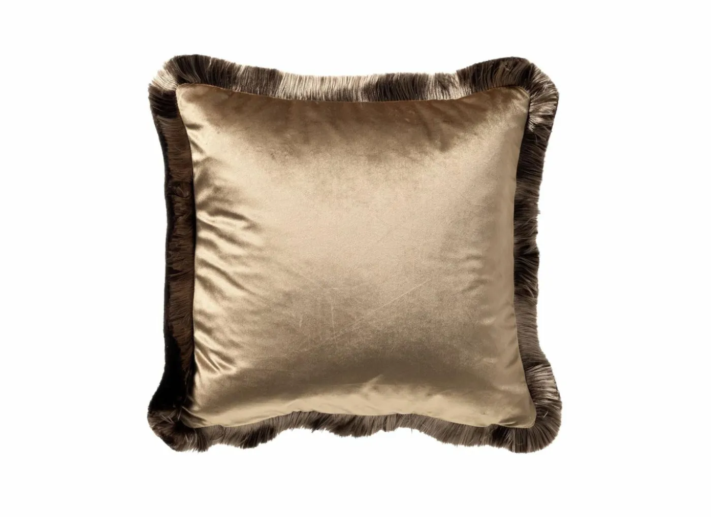 Kussen Jeanette 45x45cm - stof - bruin