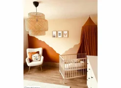 Kussen Leeuw 44x44cm - katoen - beige wit