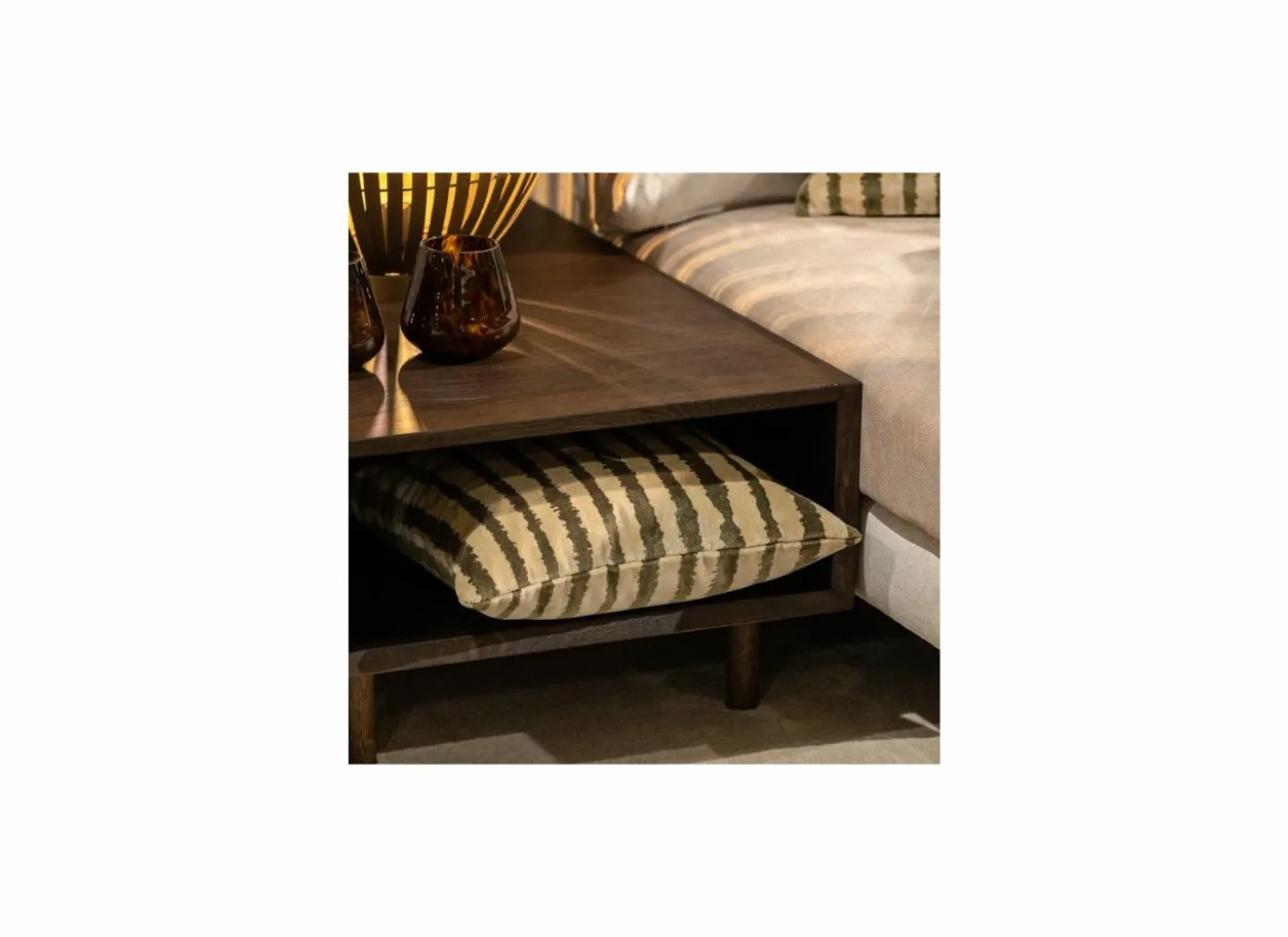 Kussen Lorenzo 45x45cm- stof - military olive