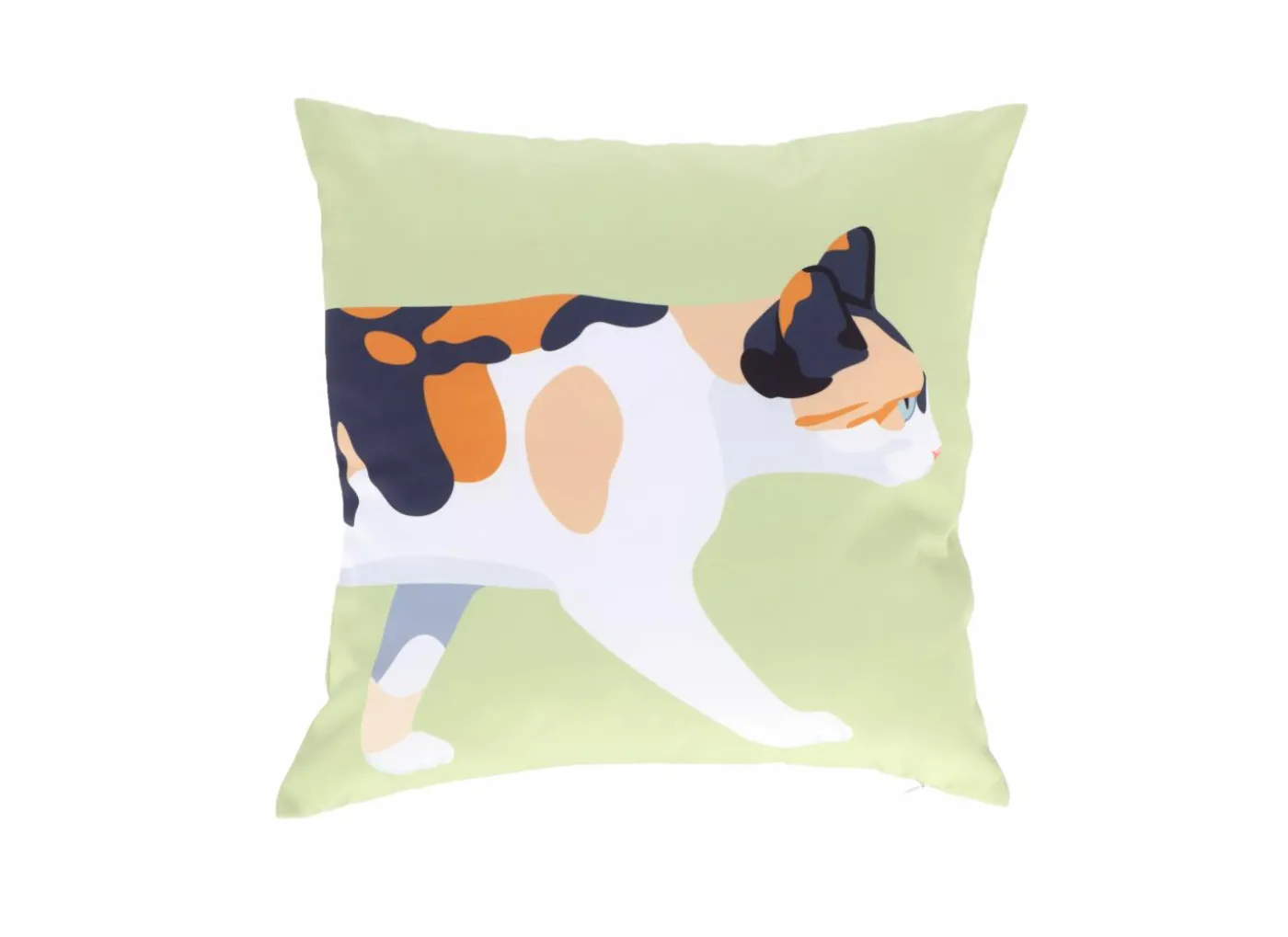 Kussen Outdoor Lapjeskat 49x49cm - stof - multicolor