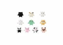 Kussen Squishy White Cat Ø13cm - stof - wit