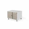 Ladeblok 83x60x55cm - melamine - wit & arcilla