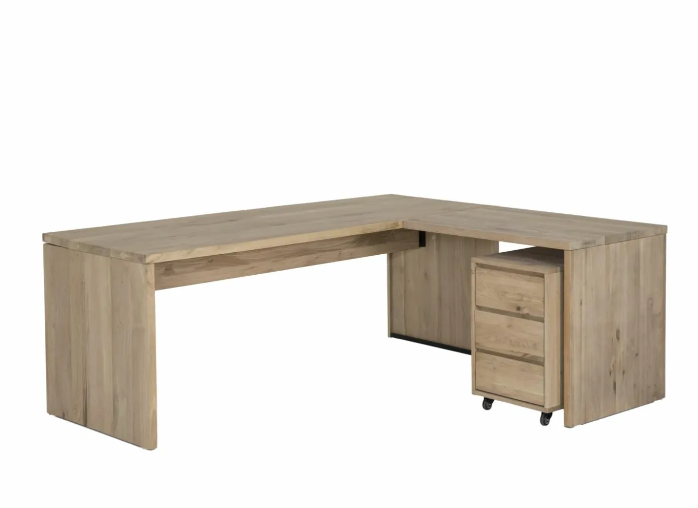 Ladeblok Yoda 44x53x66cm - eik massief & fineer & decor - naturel