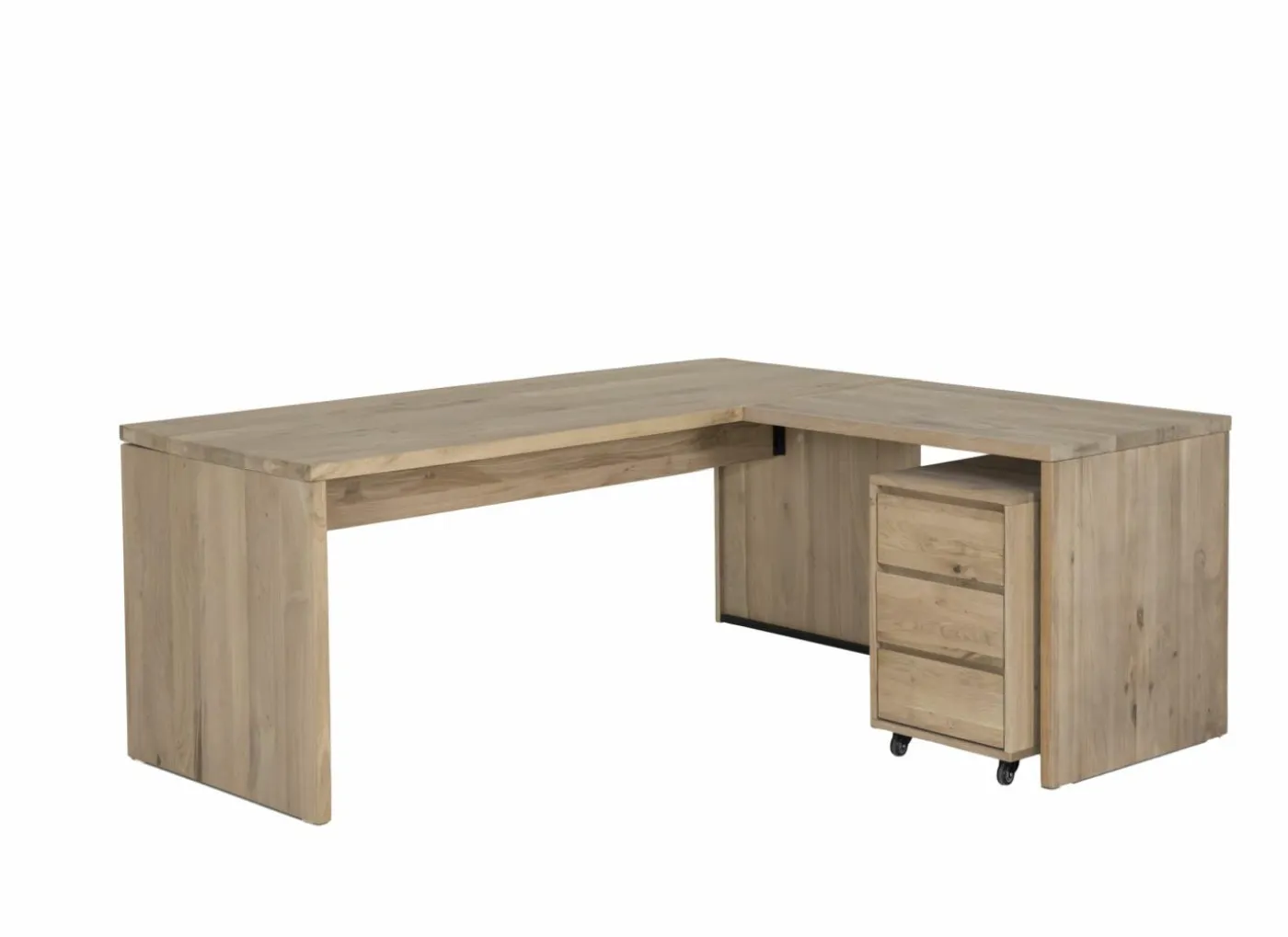Ladeblok Yoda 44x53x66cm - eik massief & fineer & decor - naturel